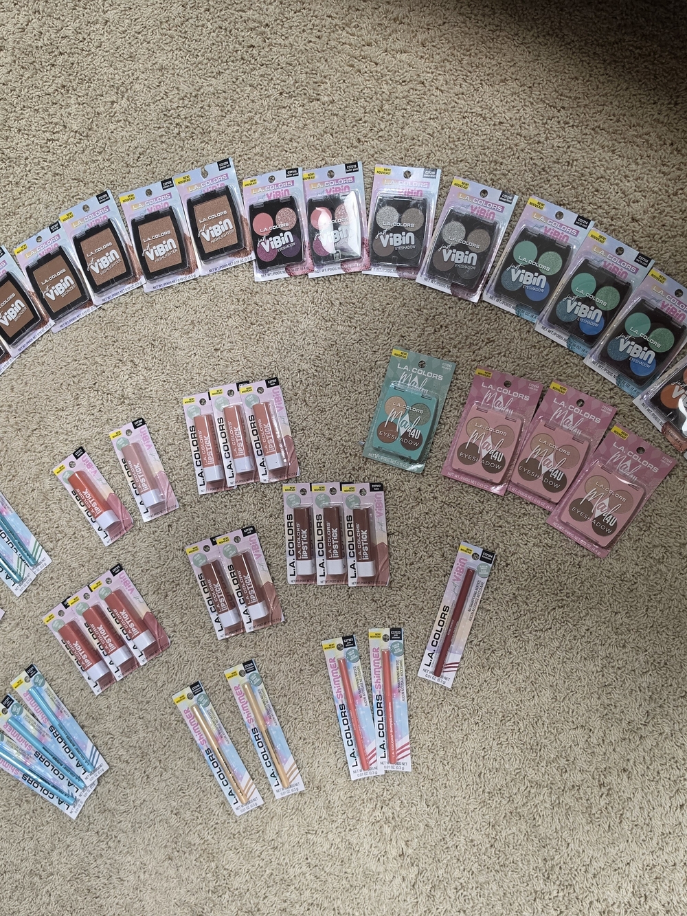 L.A. Colors Makeup LOT 50 Pieces Total